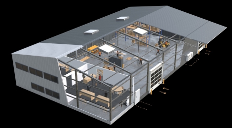 Bâtiment d'activité 540 m² : Photo